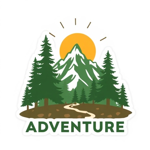 Mountain sticker