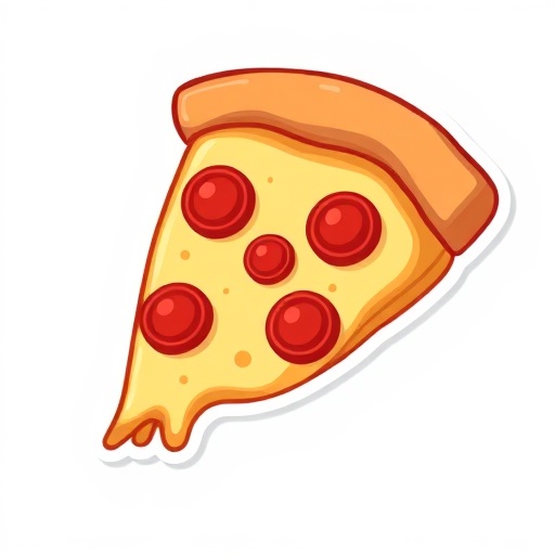 Pizza sticker